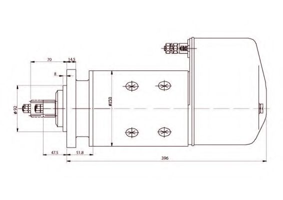 Стартер PRESTOLITE ELECTRIC 861054