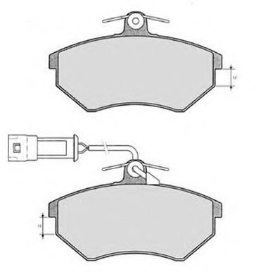 Комплект тормозных колодок, дисковый тормоз RAICAM RA.0310.1