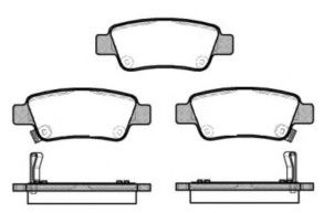 Комплект тормозных колодок, дисковый тормоз RAICAM 11180
