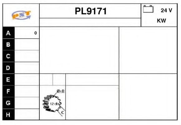 Стартер SNRA PL9171
