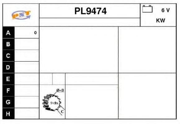 Стартер SNRA PL9474