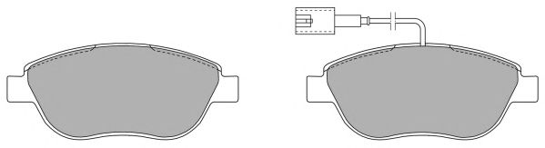 Комплект тормозных колодок, дисковый тормоз FREMAX FBP-1219-01