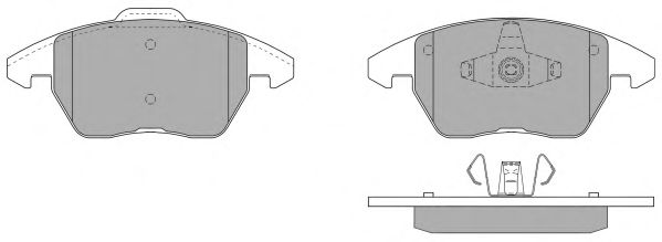 Комплект тормозных колодок, дисковый тормоз FREMAX FBP-1352