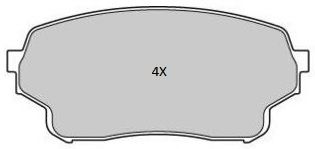 Комплект тормозных колодок, дисковый тормоз FREMAX FBP-1803