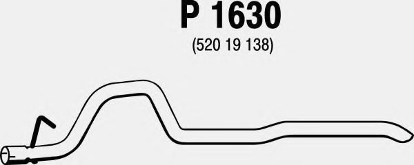 Труба выхлопного газа FENNO P1630