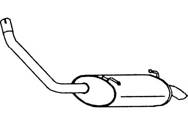 Глушитель выхлопных газов конечный FENNO 3048