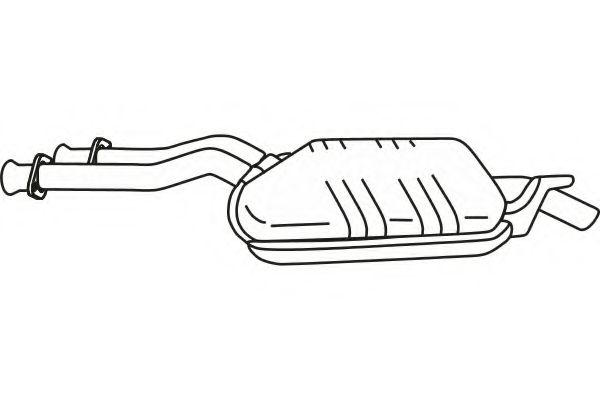 Средний глушитель выхлопных газов FENNO P3632
