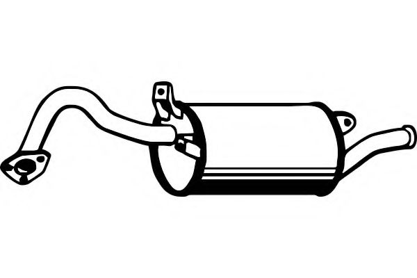 Глушитель выхлопных газов конечный FENNO P3917