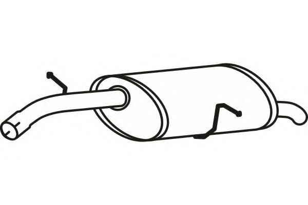 Глушитель выхлопных газов конечный FENNO 4676