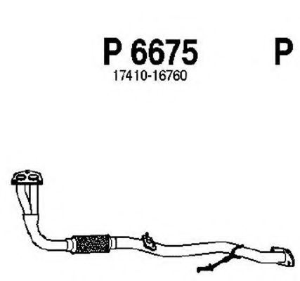 Труба выхлопного газа FENNO P6675