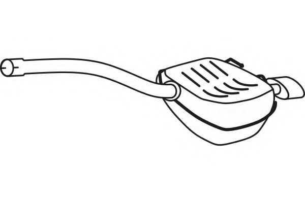 Глушитель выхлопных газов конечный FENNO 7905