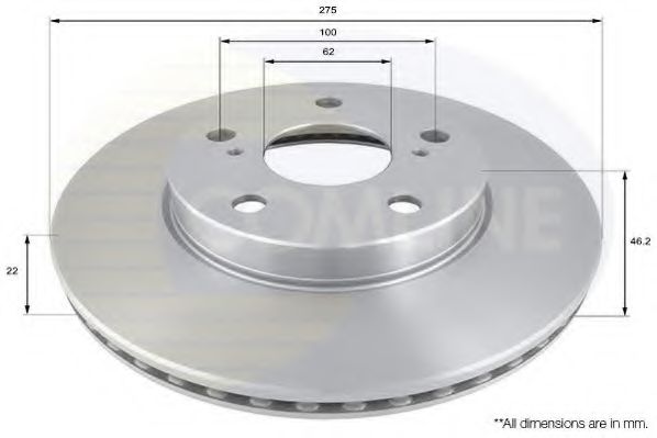 Тормозной диск COMLINE ADC01140V