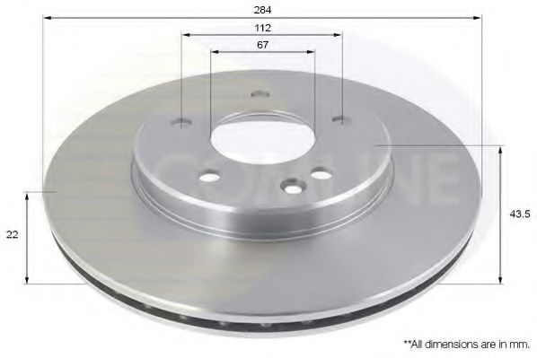 Тормозной диск COMLINE ADC1602V