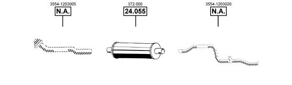 Система выпуска ОГ ASMET DE242455