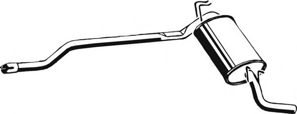 Глушитель выхлопных газов конечный ASMET 19.004