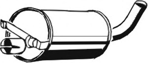 Средний глушитель выхлопных газов ASMET 18.002