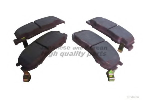 Комплект тормозных колодок, дисковый тормоз ASHUKI 1080-4112