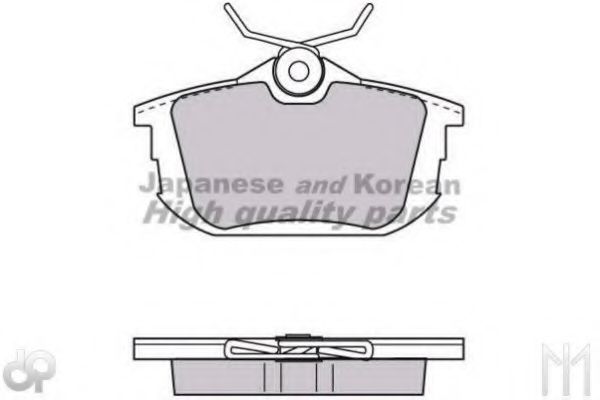 Комплект тормозных колодок, дисковый тормоз ASHUKI 1083-2105O