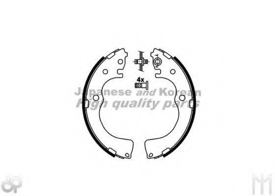 Комплект тормозных колодок ASHUKI M068-12