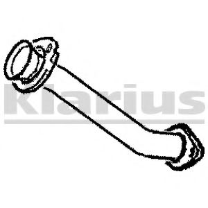 Труба выхлопного газа KLARIUS 110330