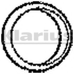 Уплотнительное кольцо, труба выхлопного газа KLARIUS 410318
