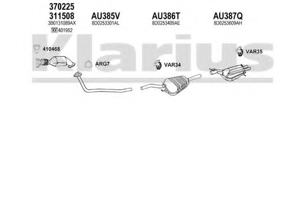 Система выпуска ОГ KLARIUS 940497U