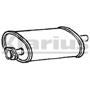 Средний глушитель выхлопных газов WALKER 13921