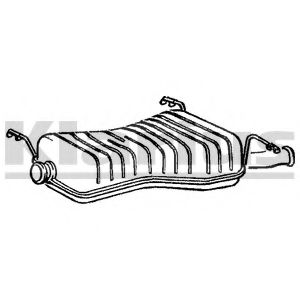 Глушитель выхлопных газов конечный KLARIUS CN362J