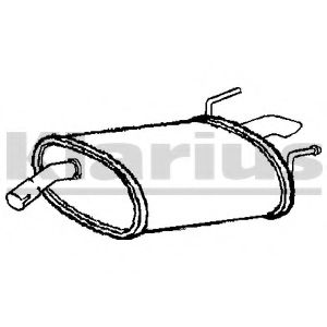 Глушитель выхлопных газов конечный KLARIUS 220994