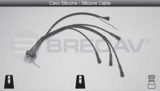 Комплект проводов зажигания BRECAV 01402