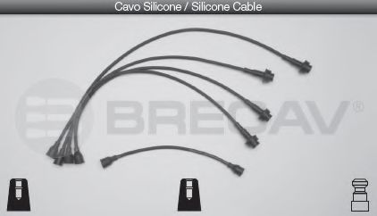 Комплект проводов зажигания BRECAV 07401