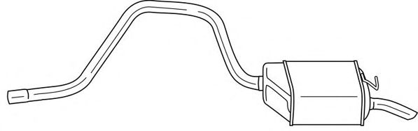 Глушитель выхлопных газов конечный SIGAM 26621