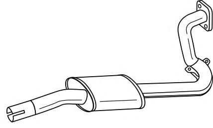 Средний глушитель выхлопных газов SIGAM 34432