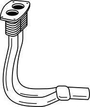 Труба выхлопного газа KLARIUS 110180