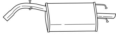 Глушитель выхлопных газов конечный SIGAM 73611