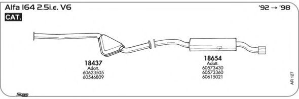 Система выпуска ОГ SIGAM AR127