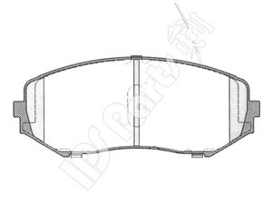 Комплект тормозных колодок, дисковый тормоз IPS Parts IBD-1883