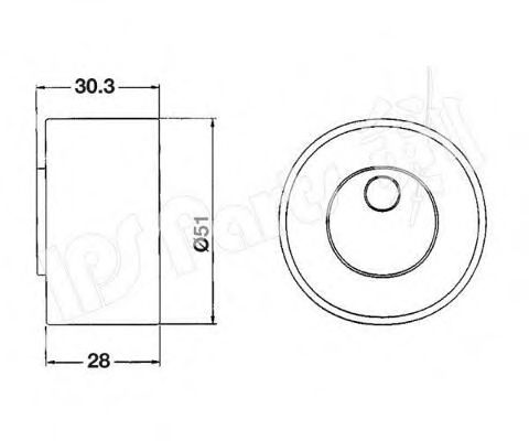 Устройство для натяжения ремня, ремень ГРМ IPS Parts ITB-6801