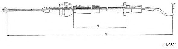 Тросик газа PEX 130075
