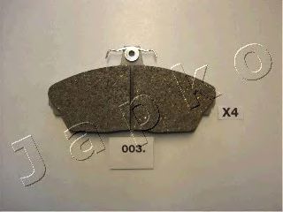 Комплект тормозных колодок, дисковый тормоз JAPKO 50003