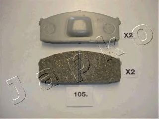 Комплект тормозных колодок, дисковый тормоз JAPKO 50105