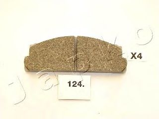 Комплект тормозных колодок, дисковый тормоз JAPKO 50124