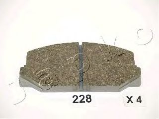 Комплект тормозных колодок, дисковый тормоз JAPKO 50228