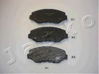 Комплект тормозных колодок, дисковый тормоз JAPKO 50401