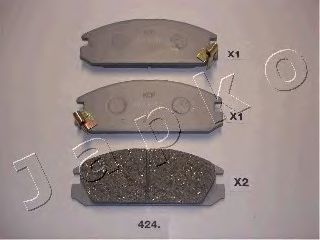 Комплект тормозных колодок, дисковый тормоз JAPKO 50424