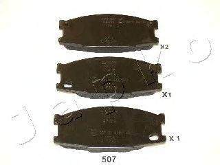 Комплект тормозных колодок, дисковый тормоз JAPKO 50507
