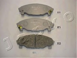 Комплект тормозных колодок, дисковый тормоз JAPKO 50699