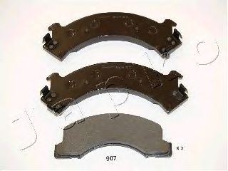 Комплект тормозных колодок, дисковый тормоз JAPKO 50907