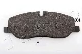 Комплект тормозных колодок, дисковый тормоз JAPANPARTS 500LL01