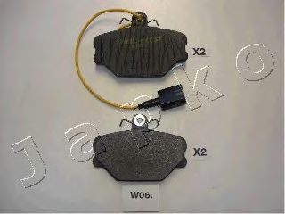 Комплект тормозных колодок, дисковый тормоз JAPKO 50W06
